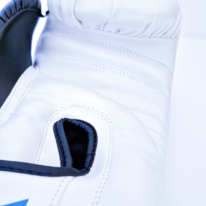 WHITE ALPHA MUAY THAI BOXING GLOVES - DUO GEAR UK