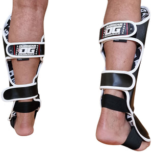 BLACK ALPHA MUAY THAI SHIN & INSTEP PROTECTORS - DUO GEAR UK