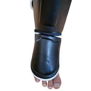 BLACK ALPHA MUAY THAI SHIN & INSTEP PROTECTORS - DUO GEAR UK