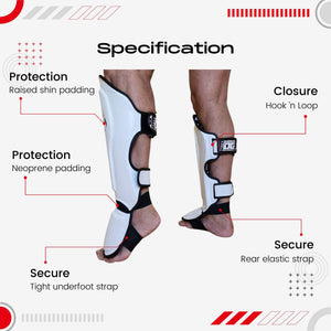 BLACK ALPHA MUAY THAI SHIN & INSTEP PROTECTORS - DUO GEAR UK