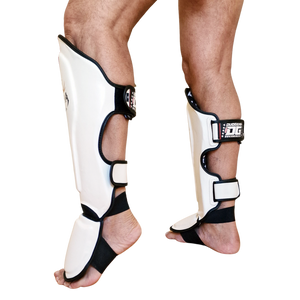 WHITE ALPHA MUAY THAI SHIN & INSTEP PROTECTORS - DUO GEAR UK