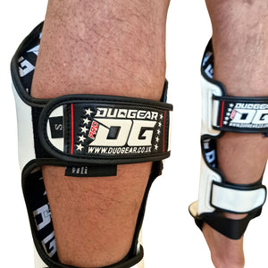 WHITE ALPHA MUAY THAI SHIN & INSTEP PROTECTORS - DUO GEAR UK
