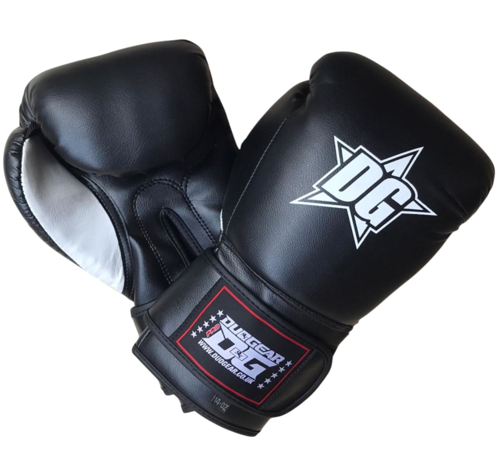 BLACK MUAY THAI BOXING GLOVES DG STAR