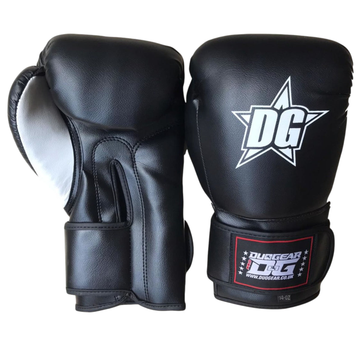 BLACK MUAY THAI BOXING GLOVES DG STAR