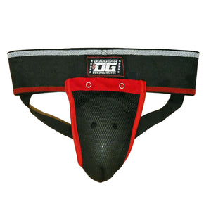 BLACK ELASTICATED MUAY THAI GROIN GUARD