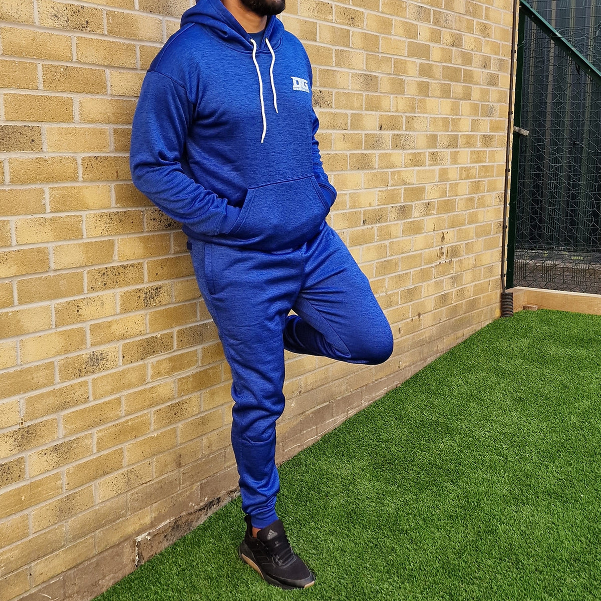 ROYAL BLUE POLYESTER FLEECE TRAINING & CASUAL JOGGING SUIT