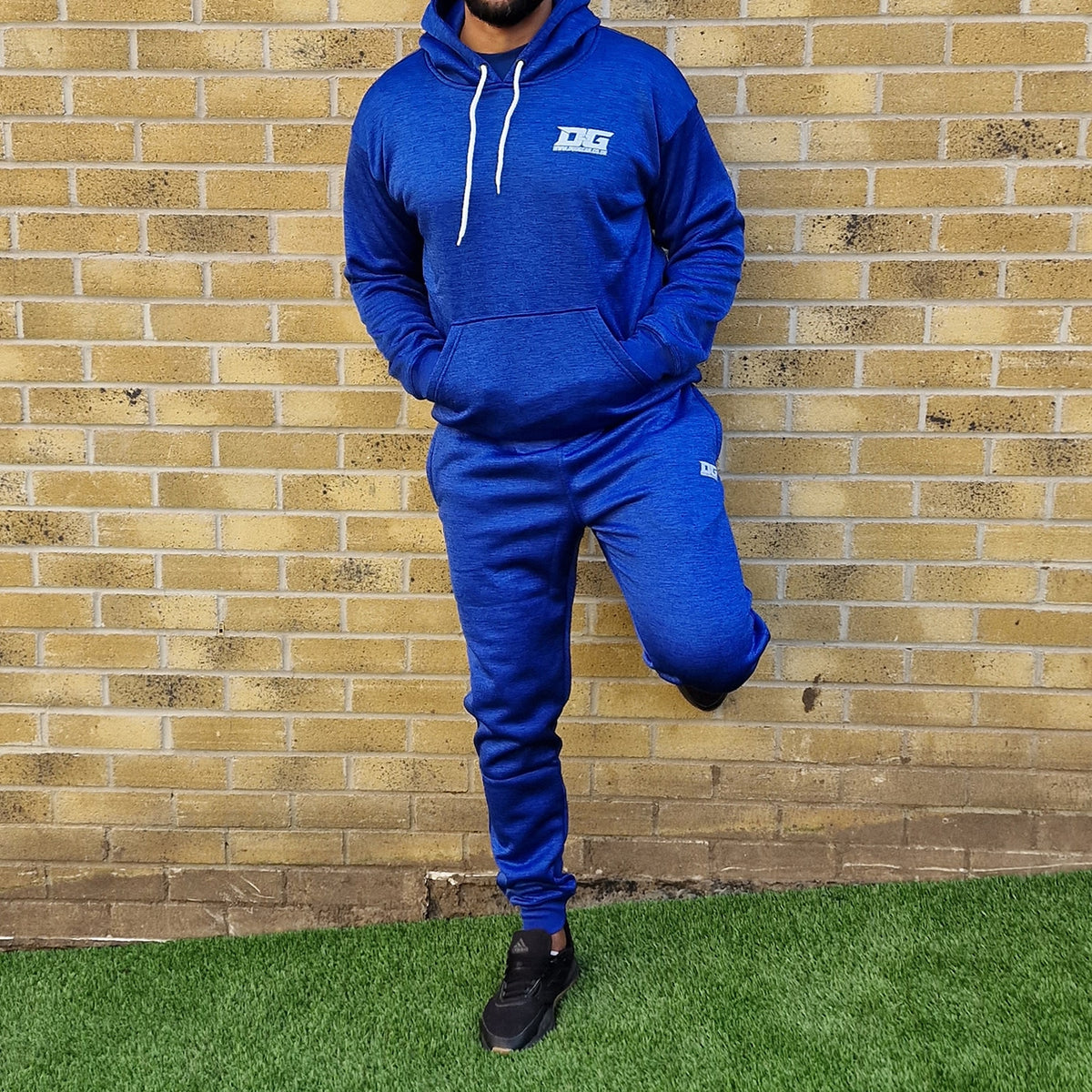 ROYAL BLUE POLYESTER FLEECE TRAINING & CASUAL JOGGING SUIT