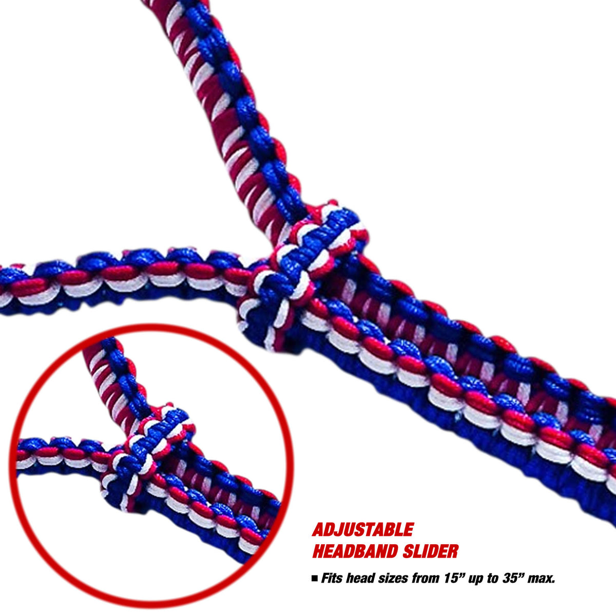 AUTHENTIC WEAVE RED, WHITE & BLUE MUAY THAI MONGKOL (Set)