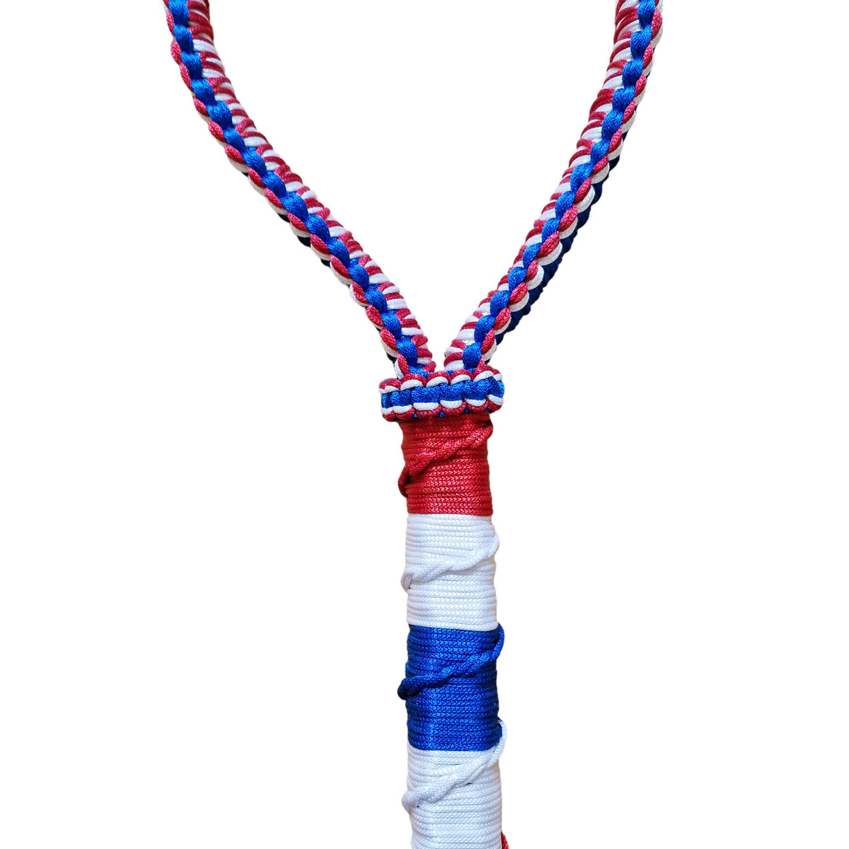 TRADITIONAL WEAVE MUAY THAI MONGKOL (Set) RED WHITE BLUE