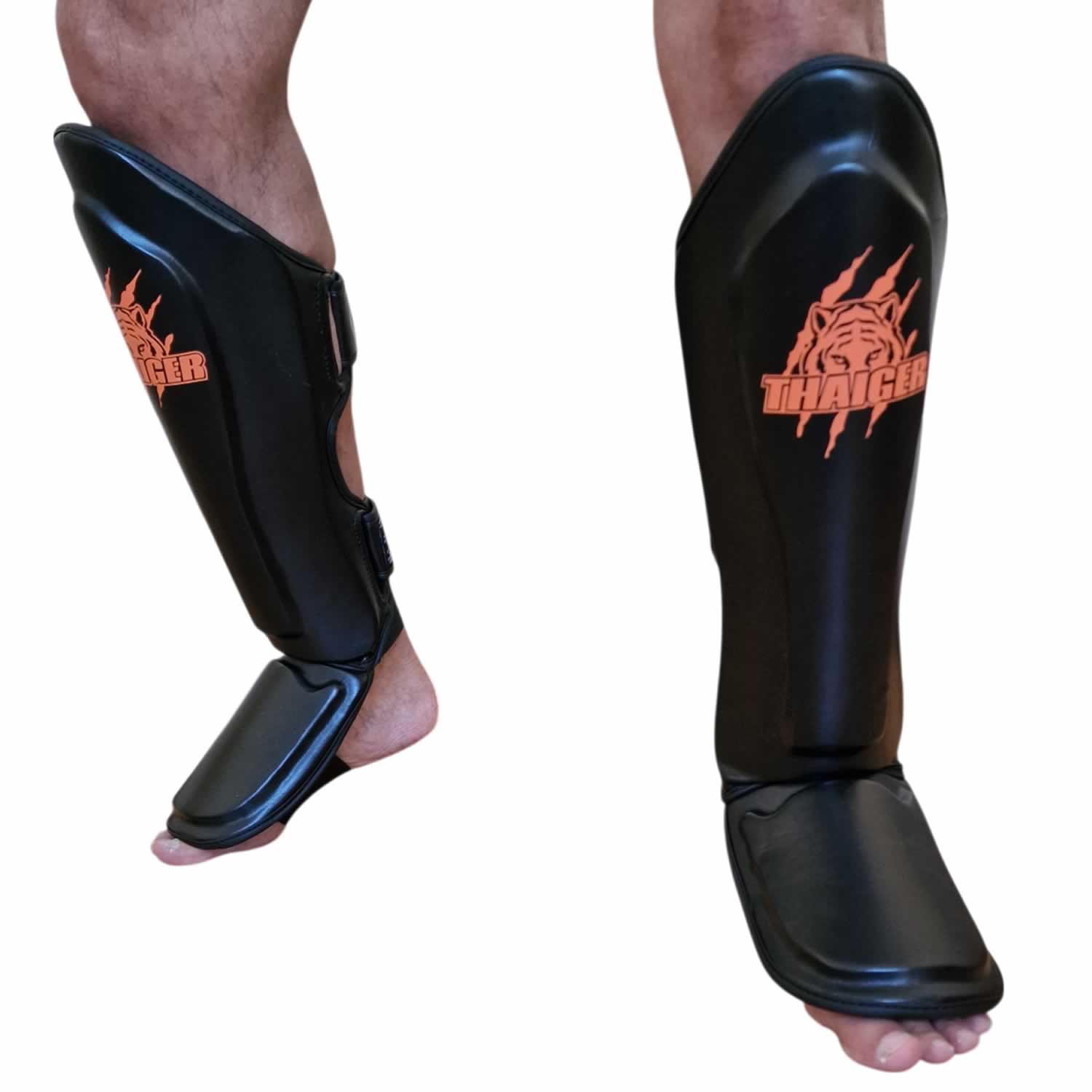 BLACK MUAY THAI SHIN & INSTEP PROTECTORS THAIGER25