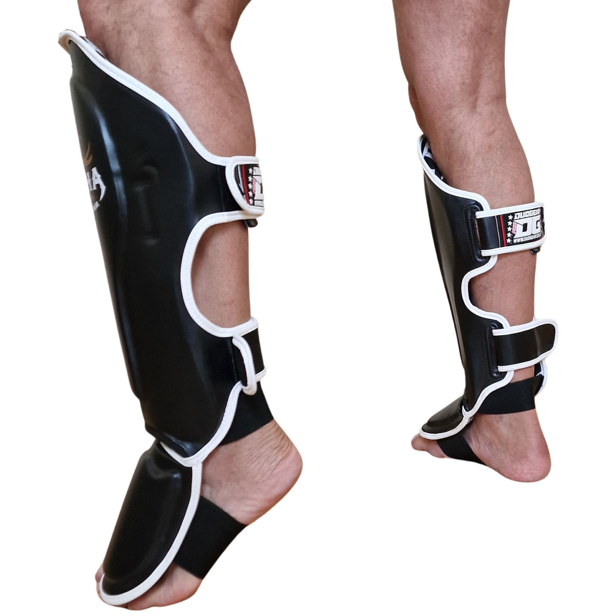BLACK ALPHA MUAY THAI SHIN & INSTEP PROTECTORS