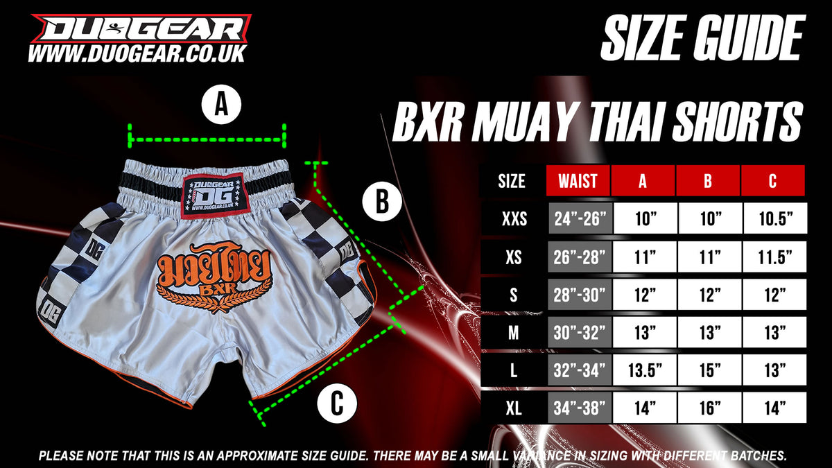 BXR MUAY THAI KICKBOXING SHORTS