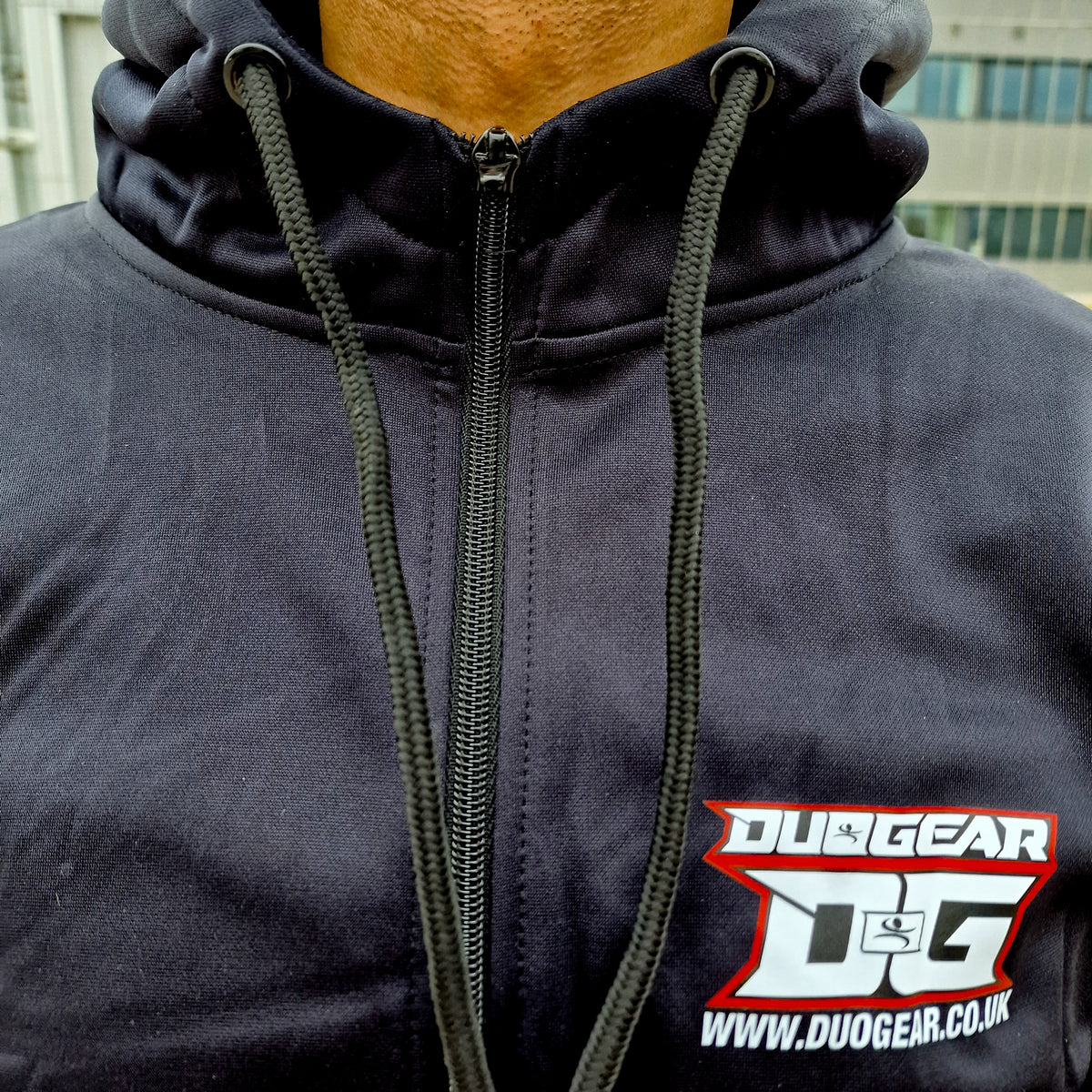 BLACK DUO GEAR POLYESTER FLEECE TRAINING & CASUAL TRACKSUIT