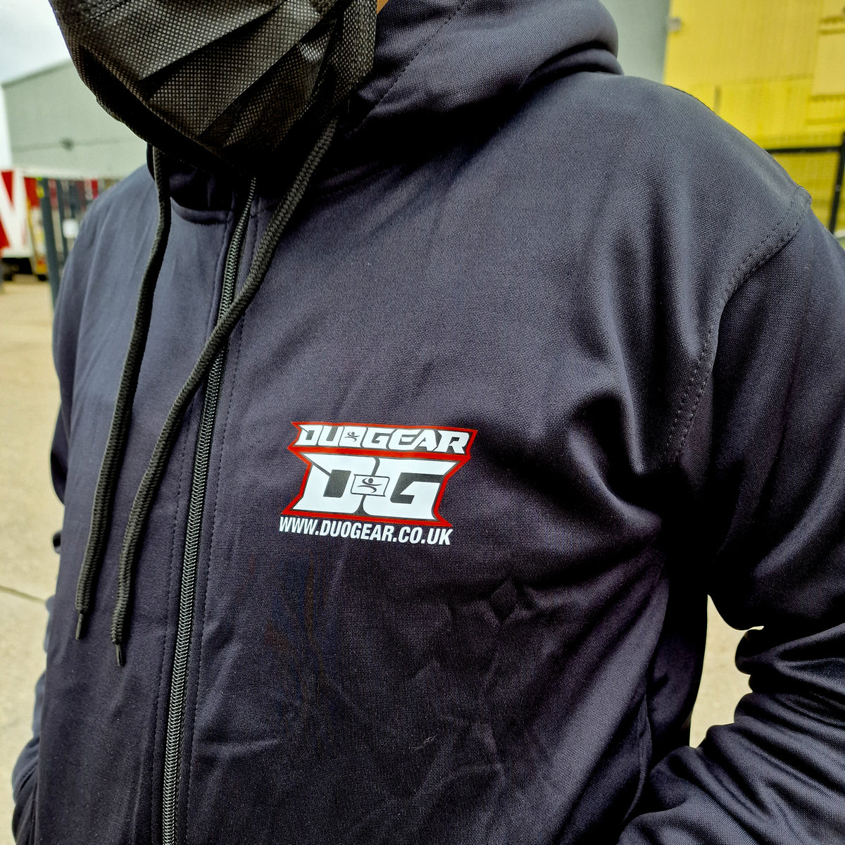 BLACK DUO GEAR POLYESTER FLEECE TRAINING & CASUAL TRACKSUIT