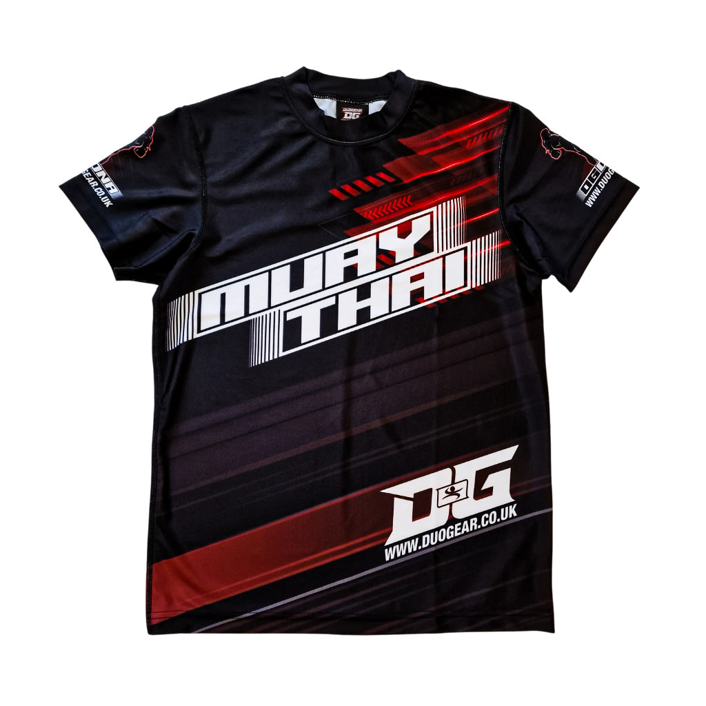 BLACK DG DNA MUAY THAI SPORTS & TRAINING POLY T-SHIRT