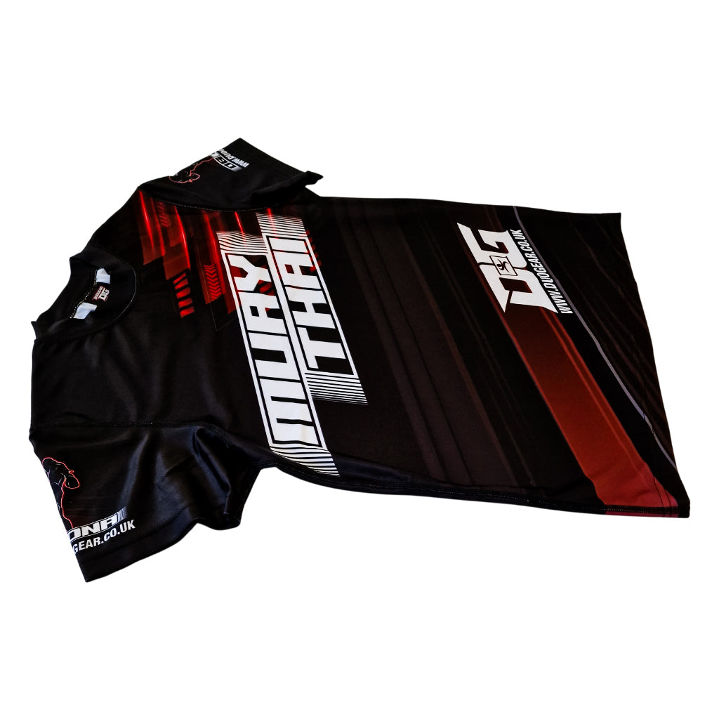 BLACK DG DNA MUAY THAI SPORTS & TRAINING POLY T-SHIRT