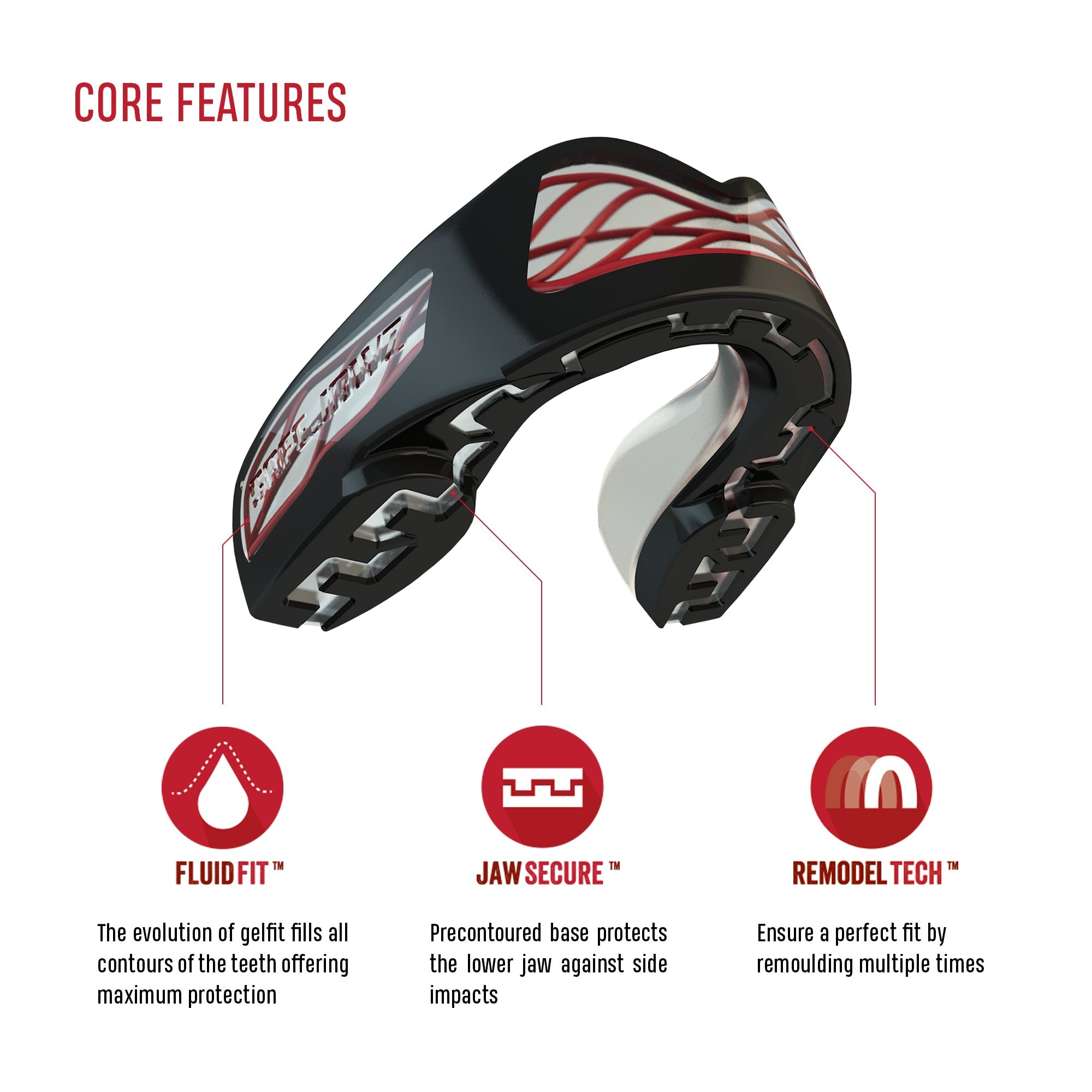 ADULT NITRO SERIES SELF-FIT MOUTHGUARD