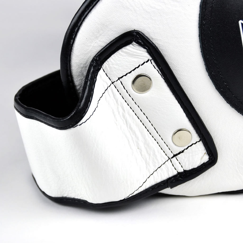 BP2 MTG PRO WHITE LEATHER BELLY PAD