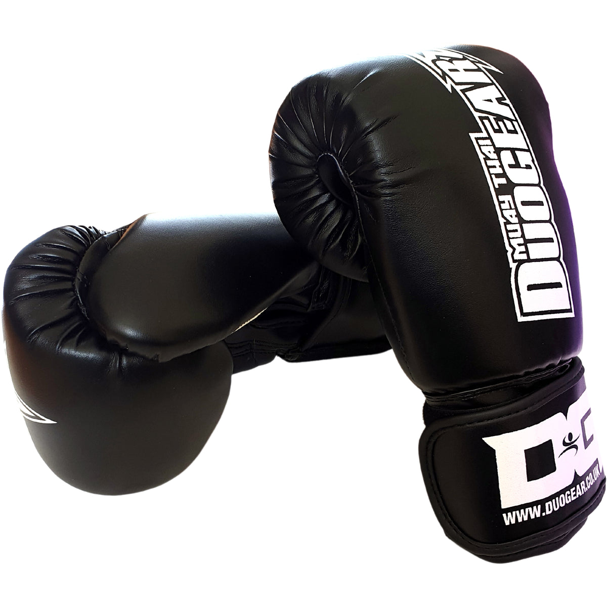 BLACK DUOSTAR MUAY THAI BOXING GLOVES