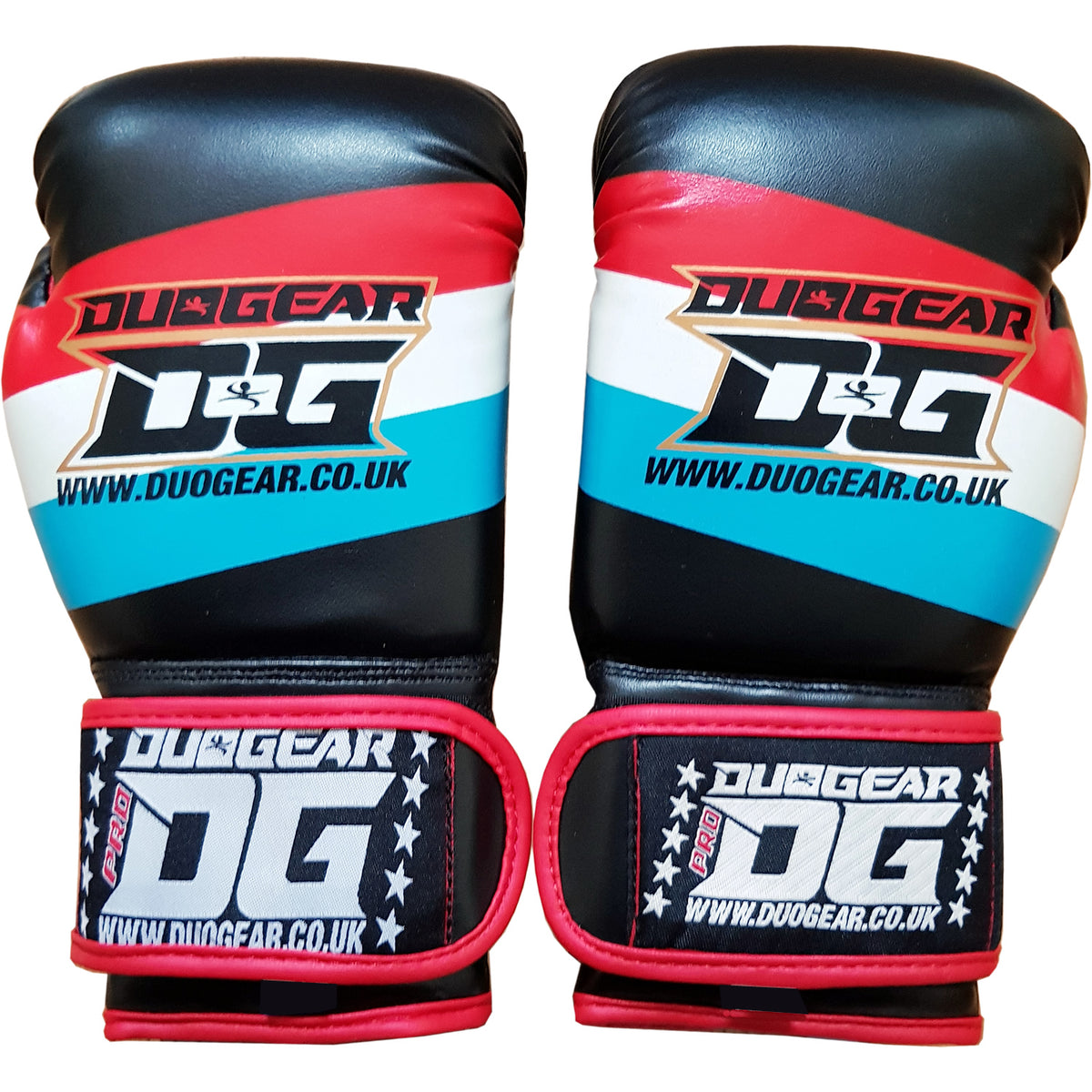 DUO GEAR | Boxing Gloves | BLACK STRIPES MUAY THAI BOXING GLOVES