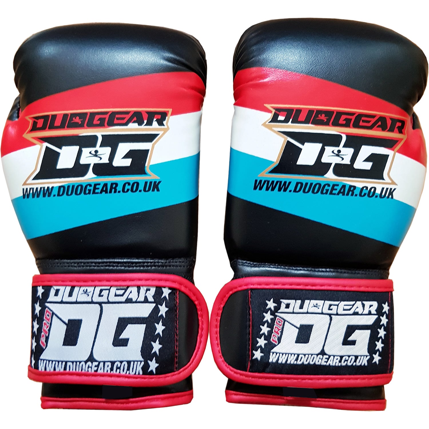 DUO GEAR | Boxing Gloves | BLACK STRIPES MUAY THAI BOXING GLOVES
