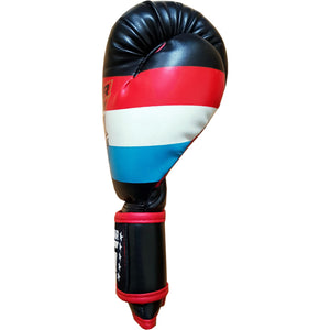 DUO GEAR | Boxing Gloves | BLACK STRIPES MUAY THAI BOXING GLOVES