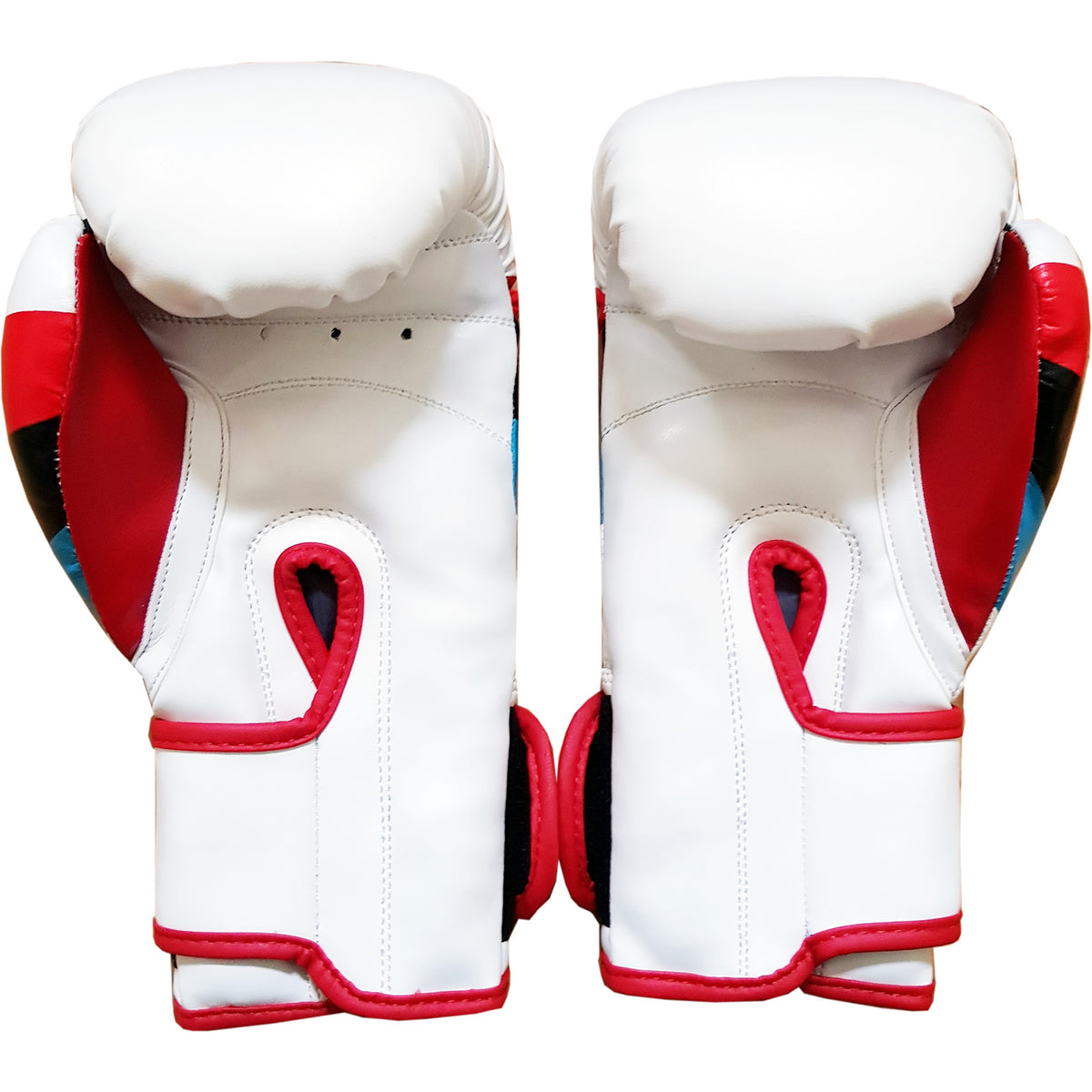 DUO GEAR | Boxing Gloves | WHITE STRIPES MUAY THAI BOXING GLOVES