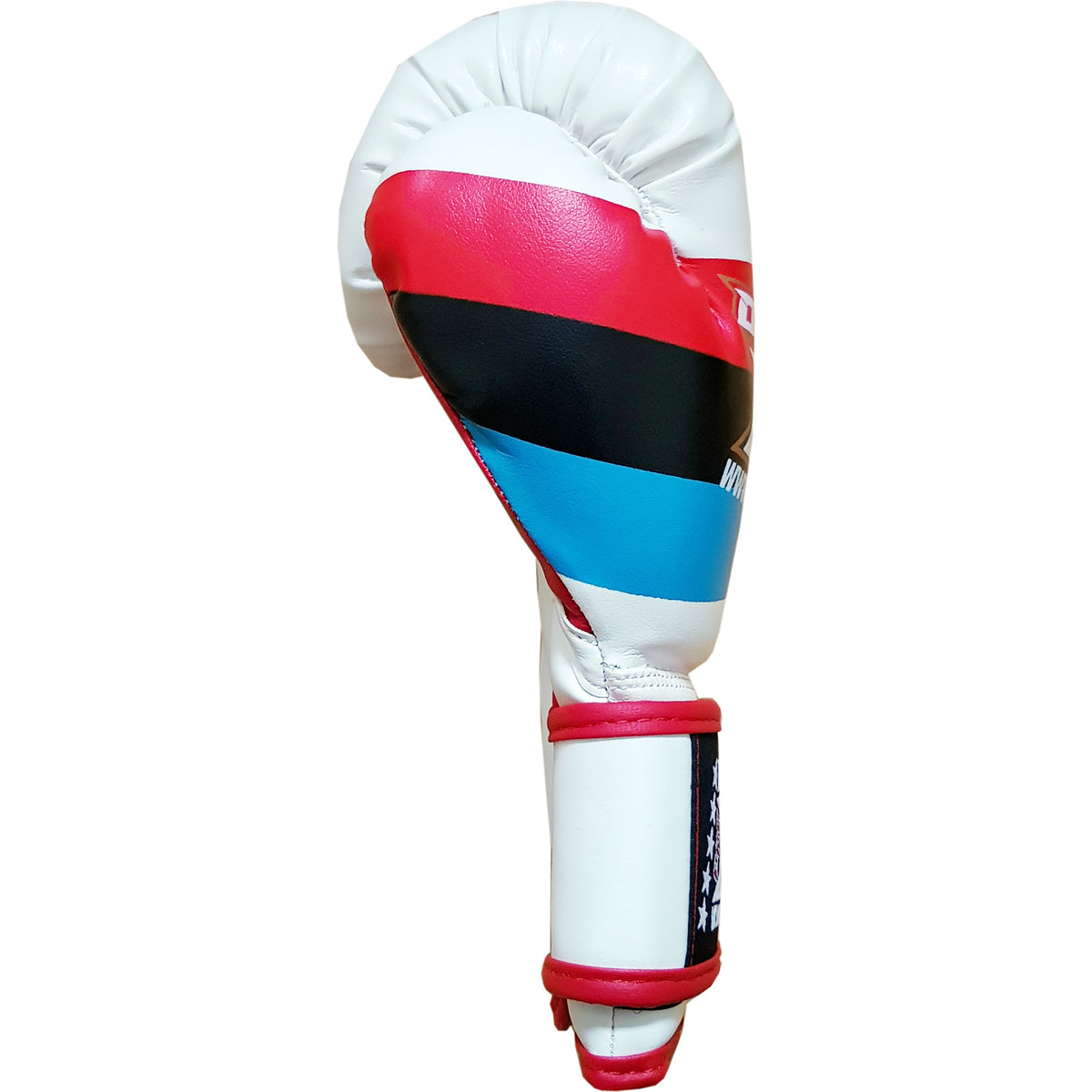 DUO GEAR | Boxing Gloves | WHITE STRIPES MUAY THAI BOXING GLOVES