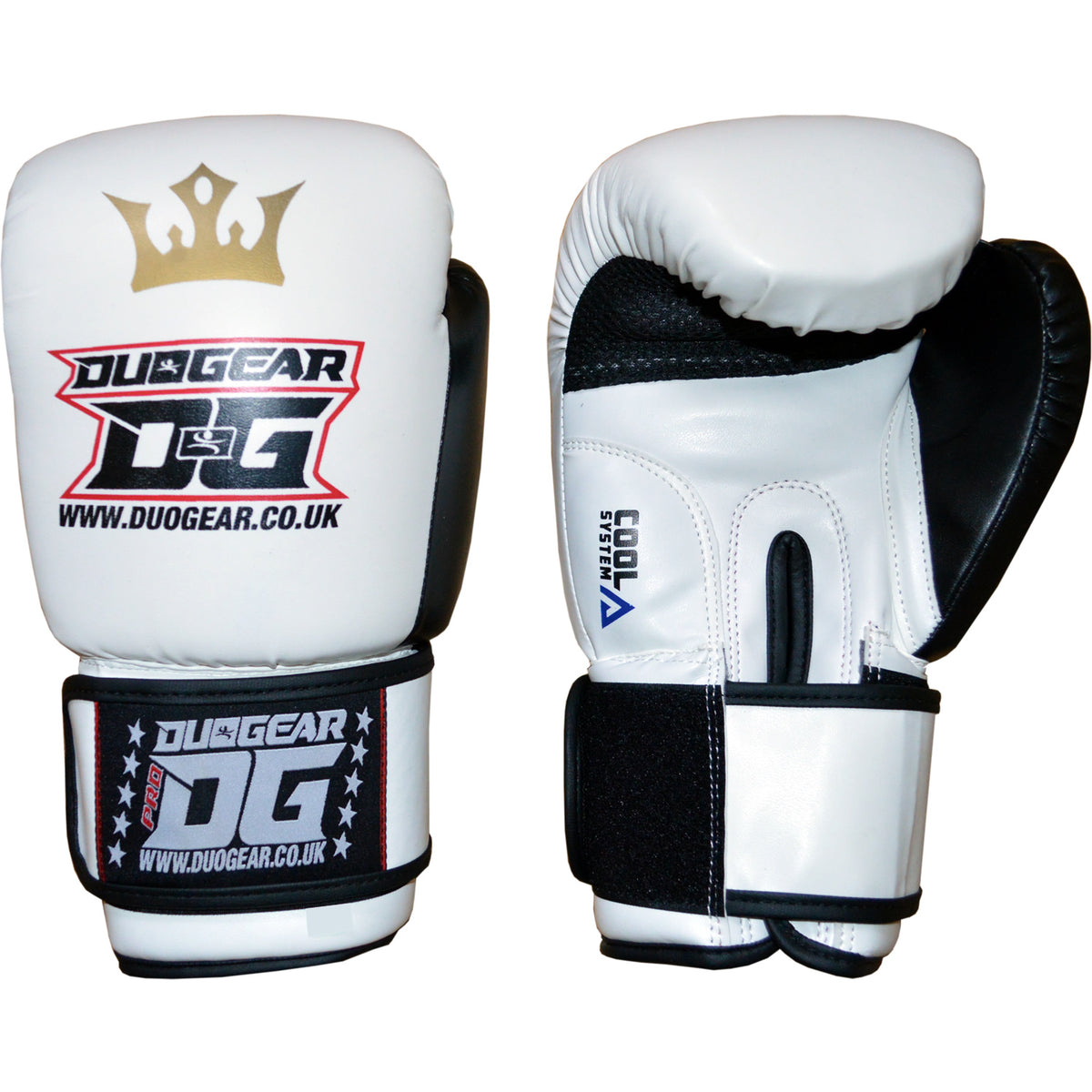 DUO GEAR | Boxing Gloves | WHITE RAJA MUAY THAI BOXING GLOVES