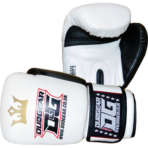 DUO GEAR | Boxing Gloves | WHITE RAJA MUAY THAI BOXING GLOVES
