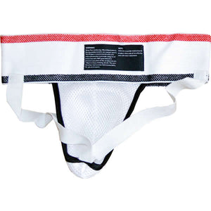 DUO GEAR | Groin Guard | WHITE ELASTICATED MUAY THAI GROIN GUARD