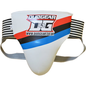 DUO GEAR | Groin Guard | WHITE PADDED MUAY THAI GROIN GUARD