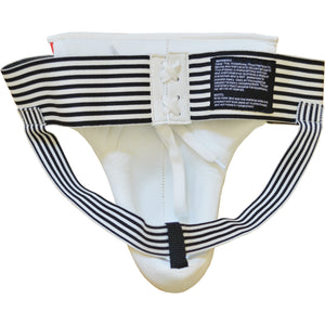 DUO GEAR | Groin Guard | WHITE PADDED MUAY THAI GROIN GUARD