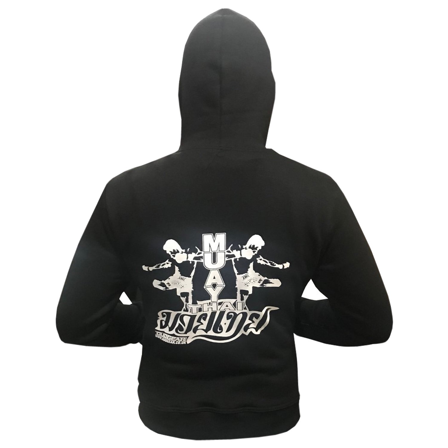 DUO GEAR | Sweatshirts | BLACK 'TWIN' PRINT HOODED SEATSHIRT