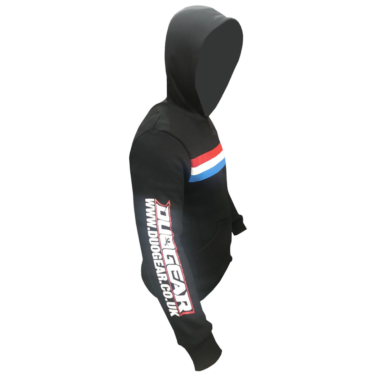 DUO GEAR | Sweatshirts | BLACK 'TWIN' PRINT HOODED SEATSHIRT