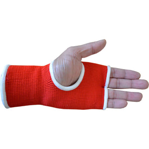 DUO GEAR | Inner Gloves | RED THUMBLESS BOXING INNER GLOVES
