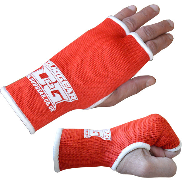 DUO GEAR | Inner Gloves | RED THUMBLESS BOXING INNER GLOVES