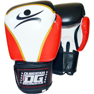 DUO GEAR | Boxing Gloves | RED AERO LEATHER MUAY THAI BOXING GLOVES