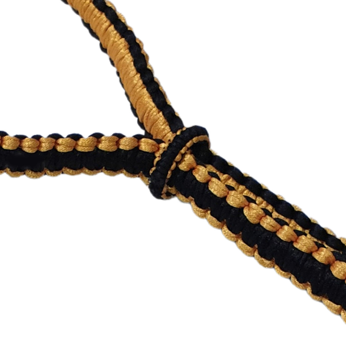 DUO GEAR | Mongkols | AUTHENTIC WEAVE BLACK & GOLDEN YELLOW MUAY THAI MONGKOL (Set)