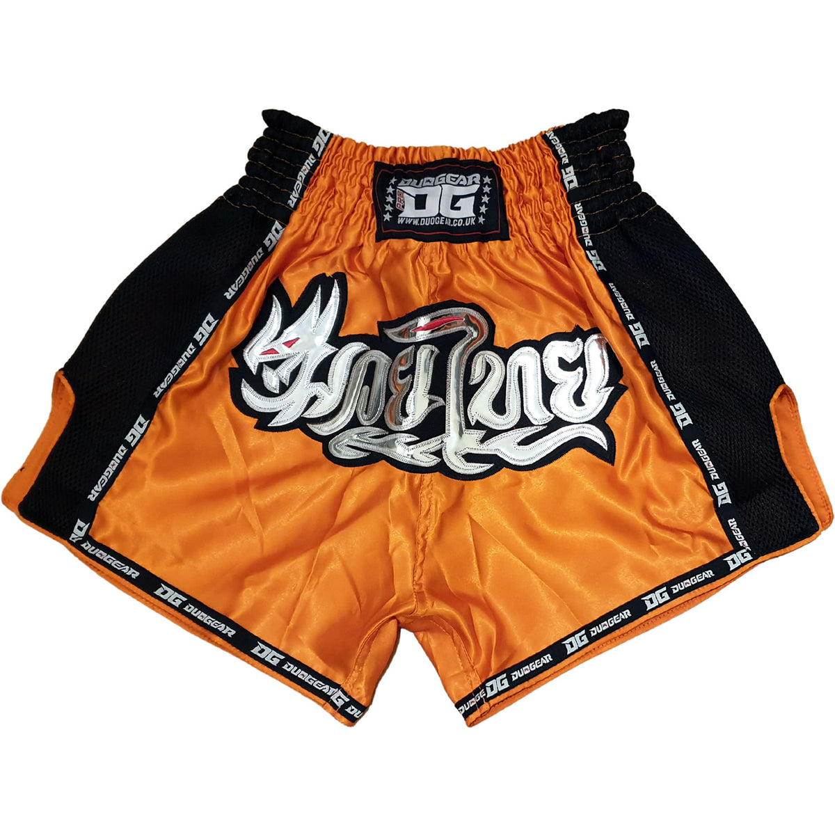 DUO GEAR | Muay Thai Shorts | ORANGE DRAGONTAIL MUAY THAI SHORTS
