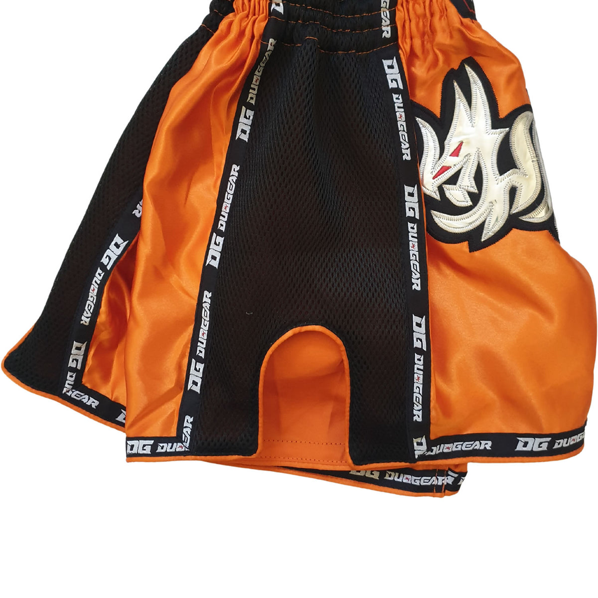 DUO GEAR | Muay Thai Shorts | ORANGE DRAGONTAIL MUAY THAI SHORTS