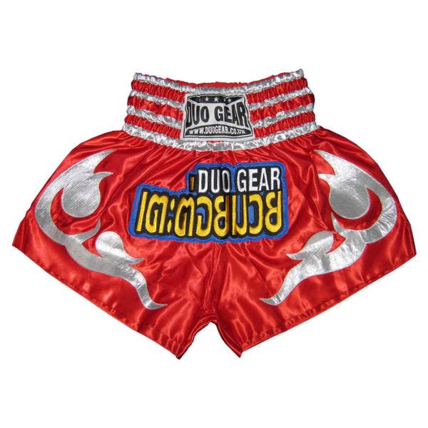 DUO GEAR | Muay Thai Shorts | RED KB MUAY THAI SHORTS