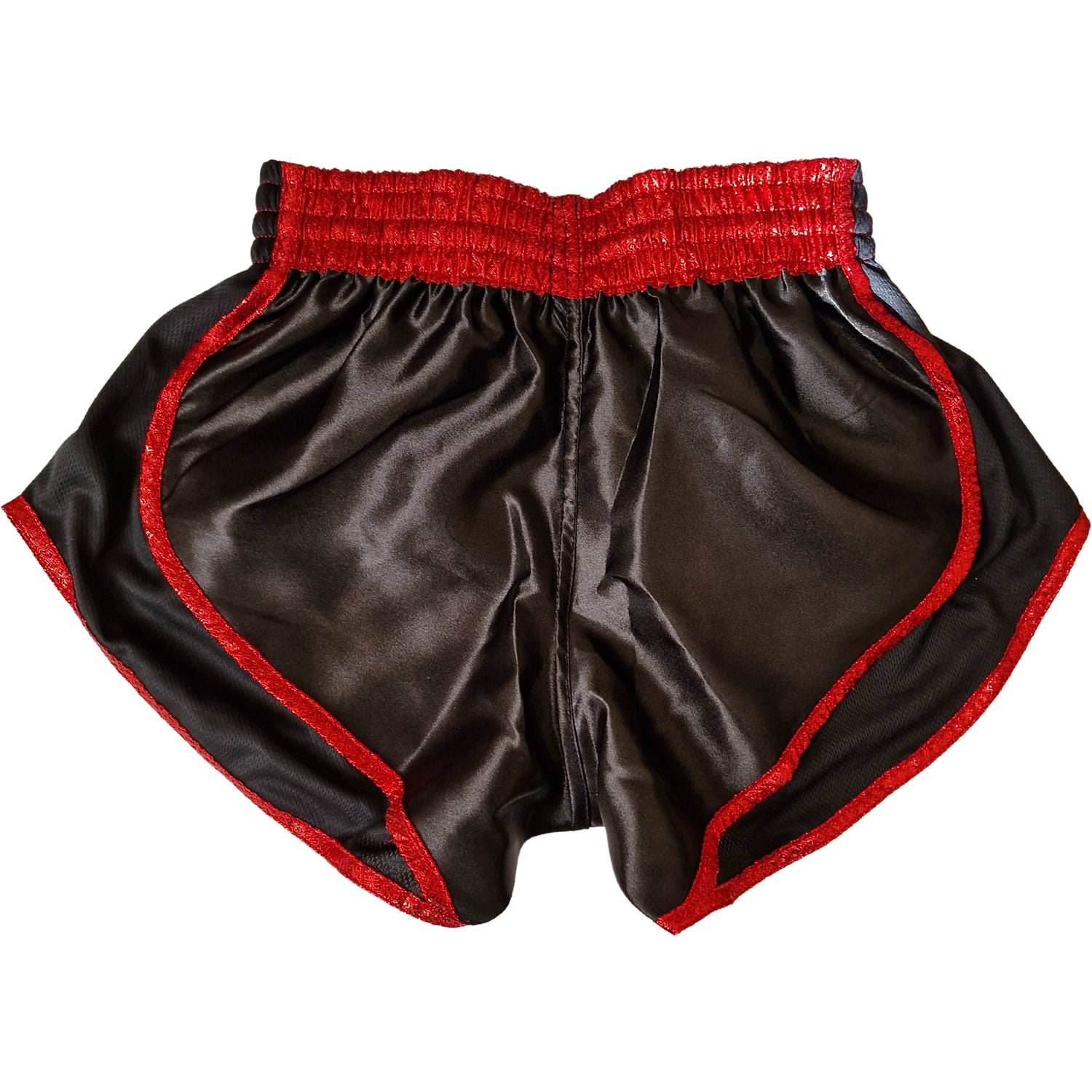 DUO GEAR | Muay Thai Shorts | BLACK RED RETRO 22 MUAY THAI SHORTS