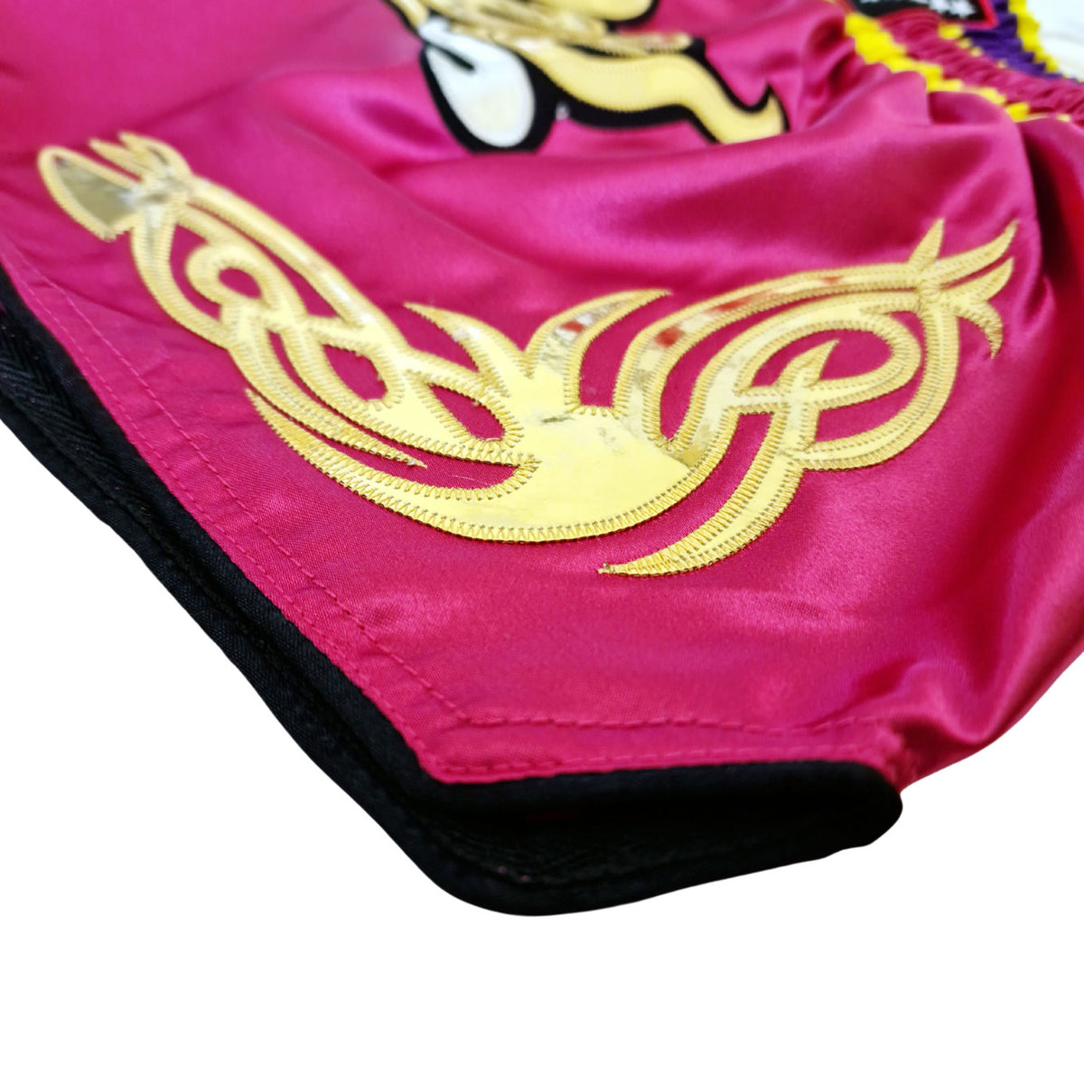 DUO GEAR | Muay Thai Shorts | HOT PINK AND PURPLE SPLITZ MUAY THAI SHORTS