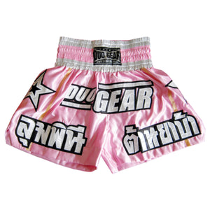 DUO GEAR | Muay Thai Shorts | PINK DUO STARS MUAY THAI  SHORTS