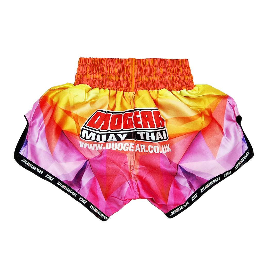 MULTICOLOURED TIE-DYE MUAY THAI BOXING SHORTS