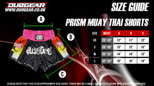 BLACK PINK PRISM MUAY THAI BOXING SHORTS