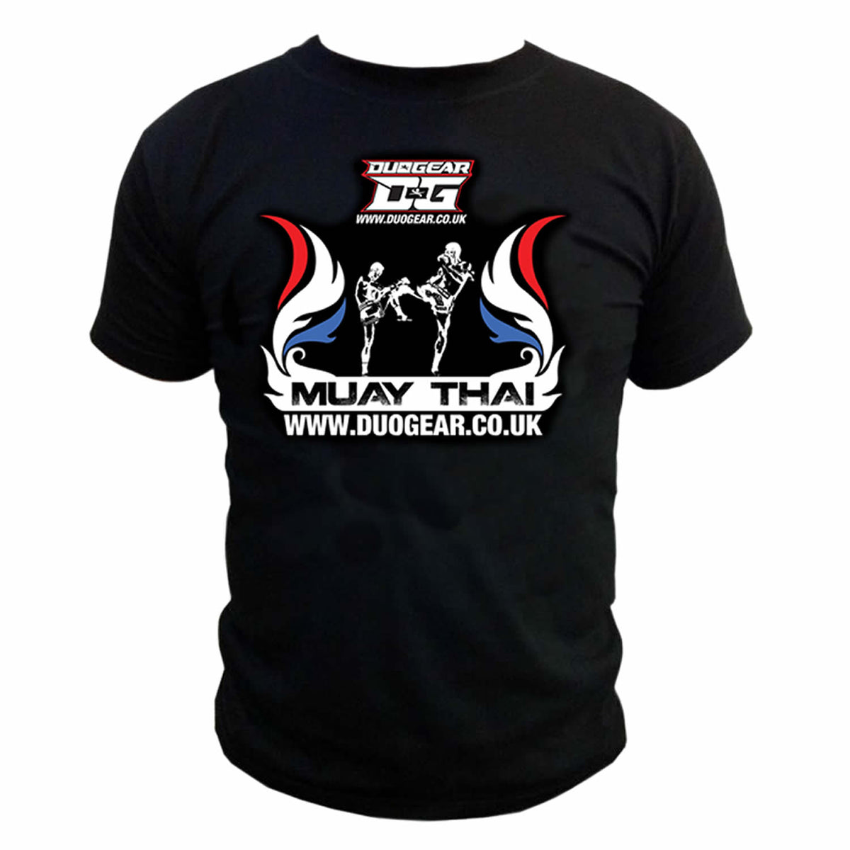DUO GEAR | T-Shirts | BLACK FLAMED MUAY THAI T-SHIRT