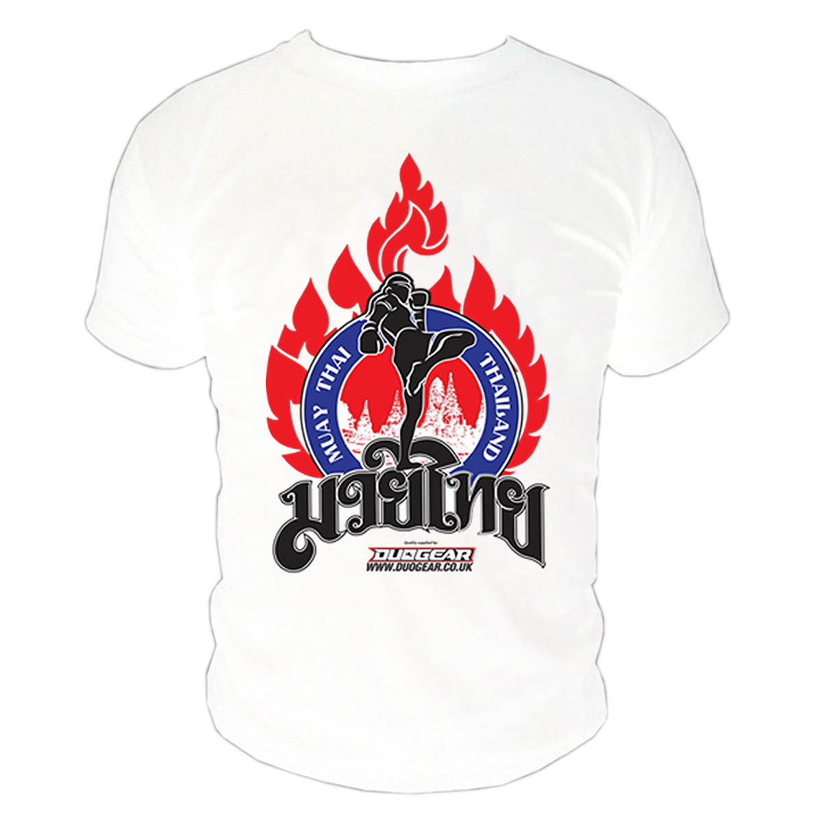DUO GEAR | T-Shirts | WHITE KAO MUAY THAI T-SHIRT